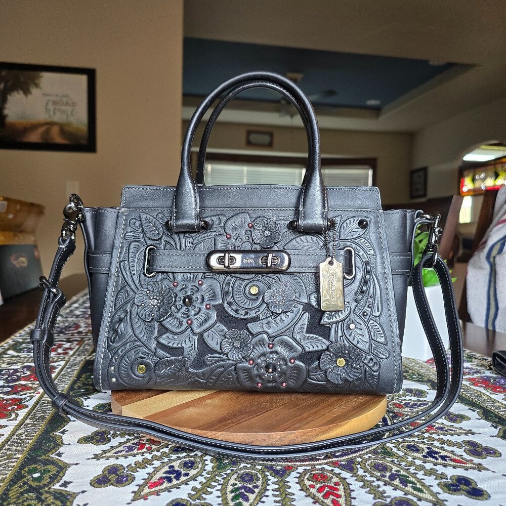 RARE COACH SWAGGER 27 TEA ROSE TOOLING - EXCELLENT CONDITION